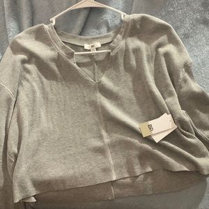 Long sleeve crop top sweater